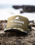WTRMAN SUNCARE Camo Trucker Hat